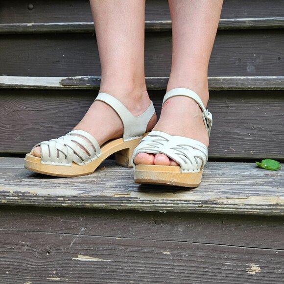 Swedish Hasbeens, Women's Clog Sandal, gently used - sz 39 - Picture 11 of 11
